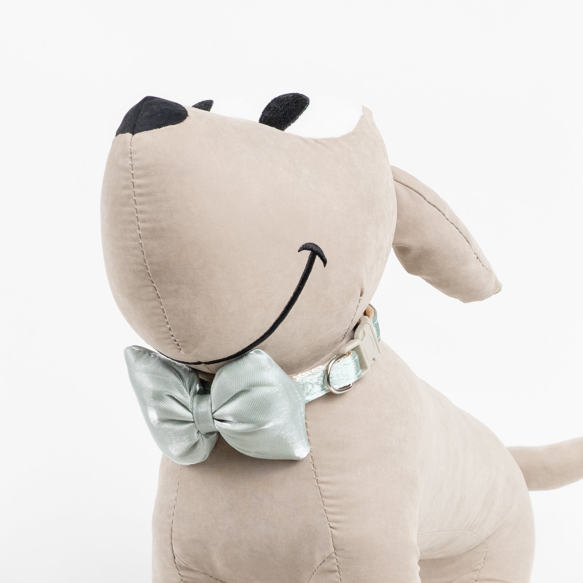 Collare Regolabile con Papillon per Cani e Gatti - Verde Acqua