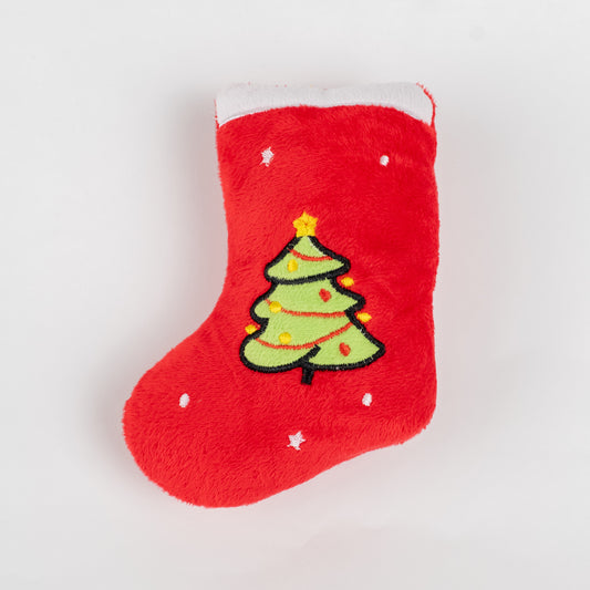 Gioco Peluche a Forma di Calza Natalizia - Albero di Natale