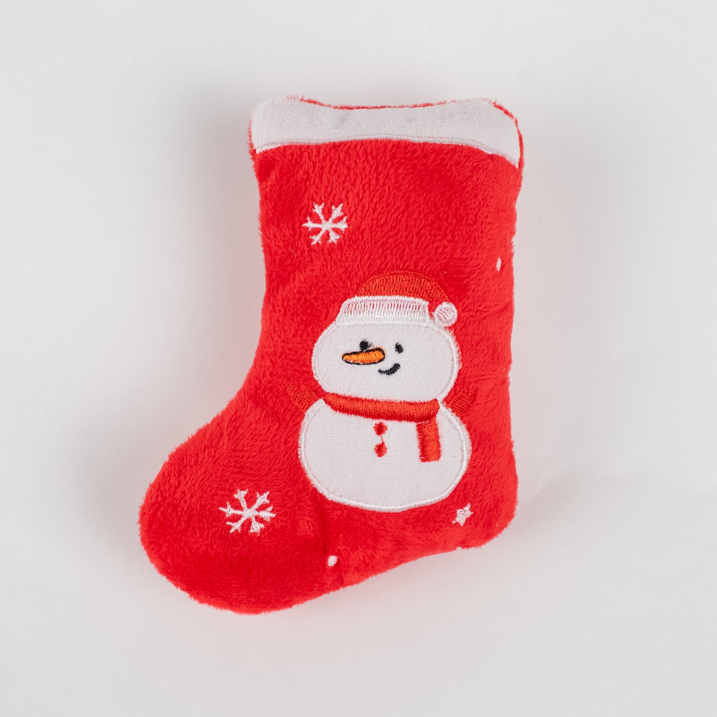 Gioco Peluche a Forma di Calza Natalizia - Pupazzo di Neve