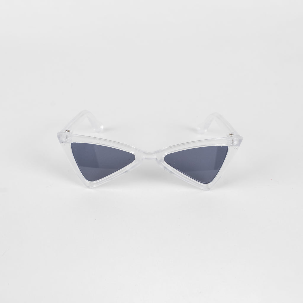 Occhiali da Sole per Cani e Gatti Triangolati - Bianco