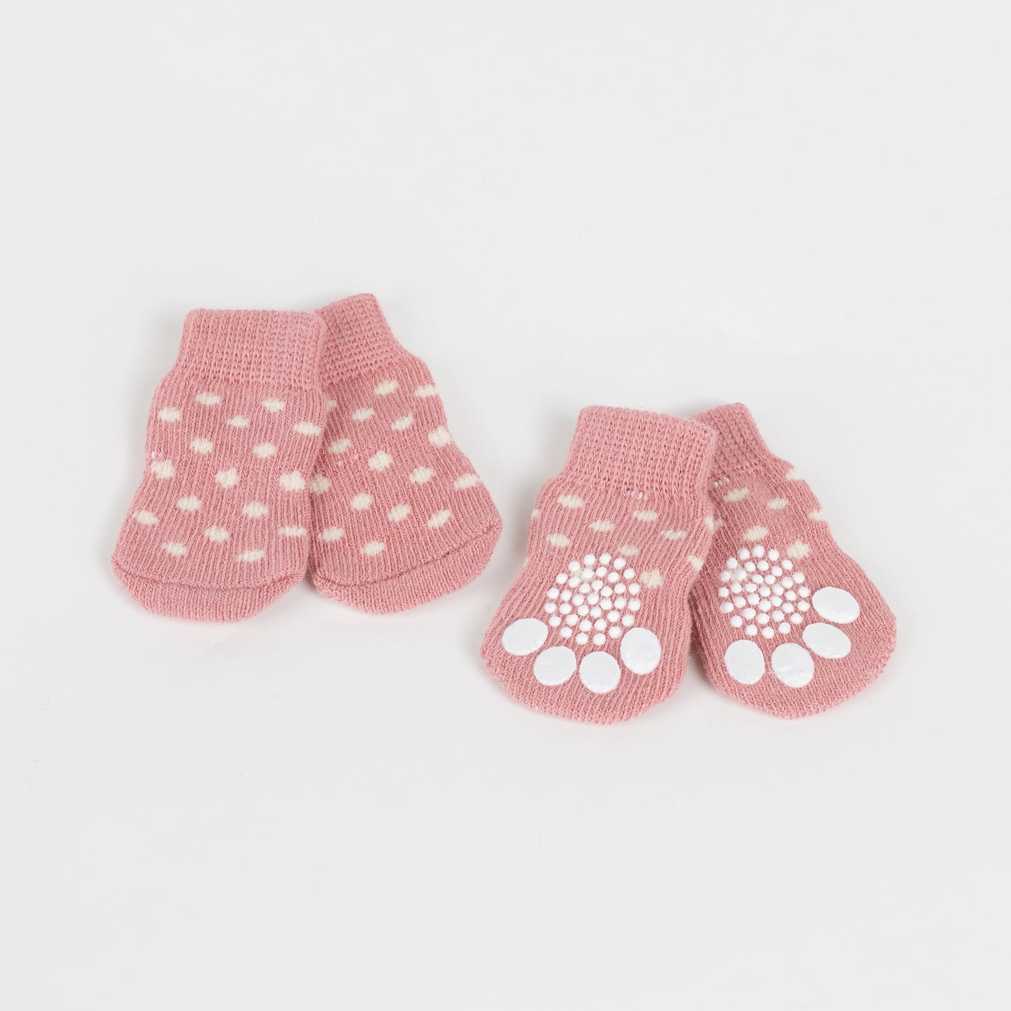 Calzini Antiscivolo per Cani e Gatti - Pois Rosa
