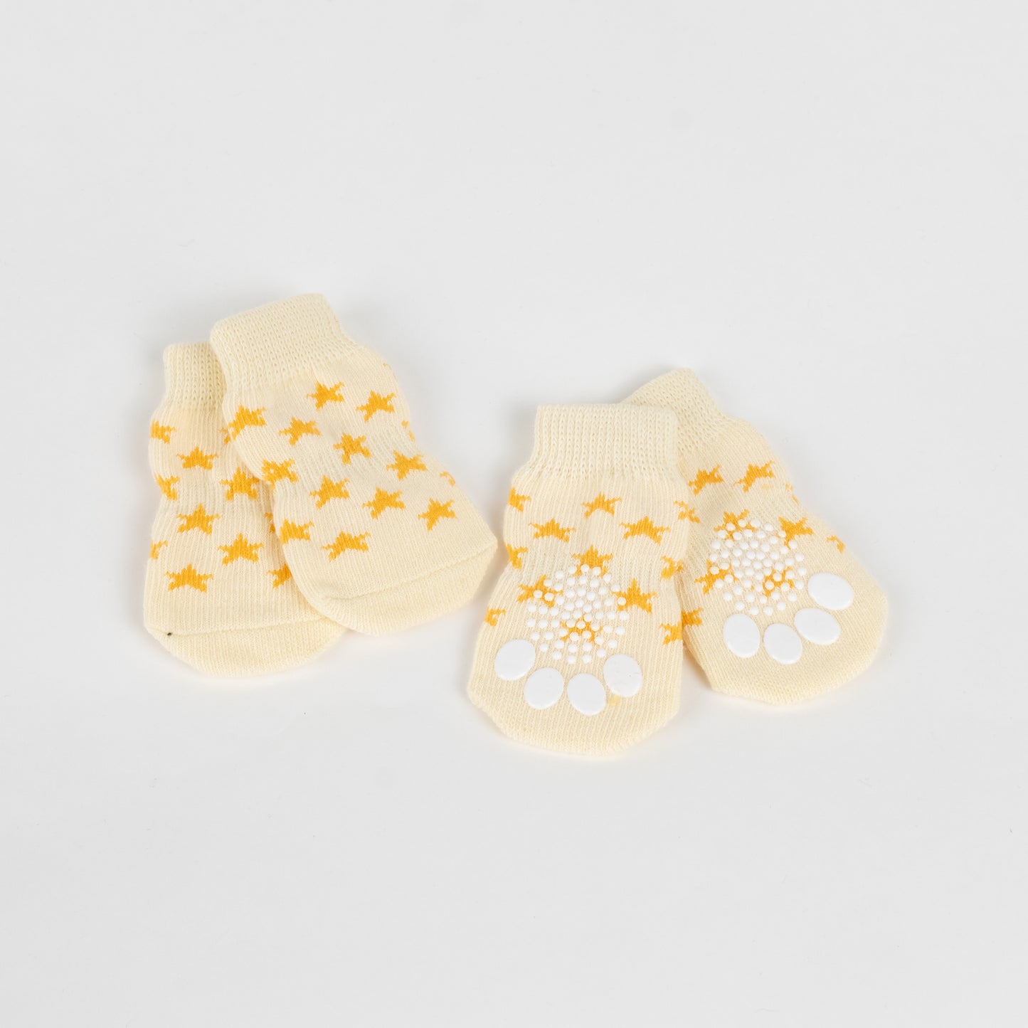 Calzini Antiscivolo per Cani e Gatti - Fantasia Stelle Giallo