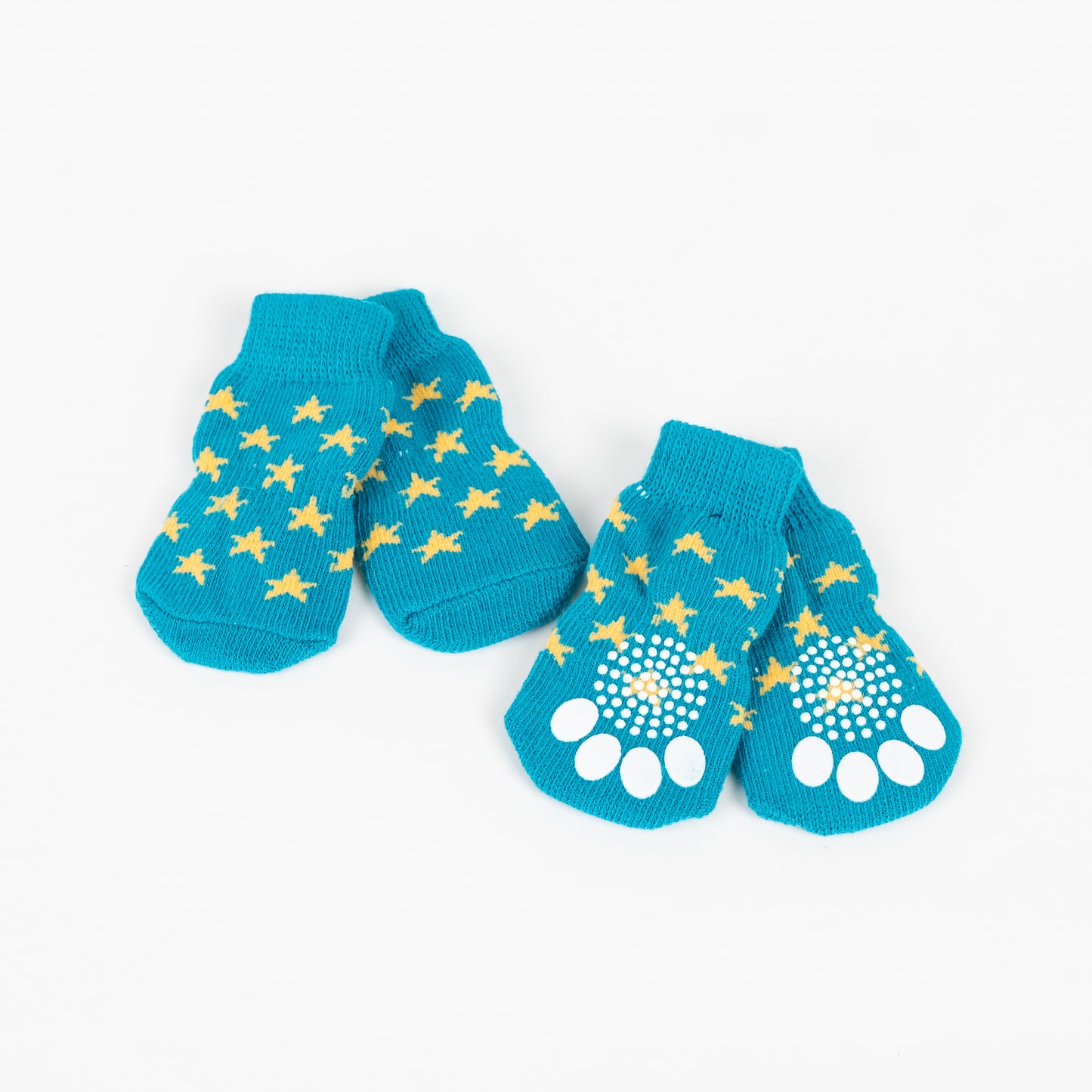 Calzini Antiscivolo per Cani e Gatti - Fantasia Stelle Ottanio