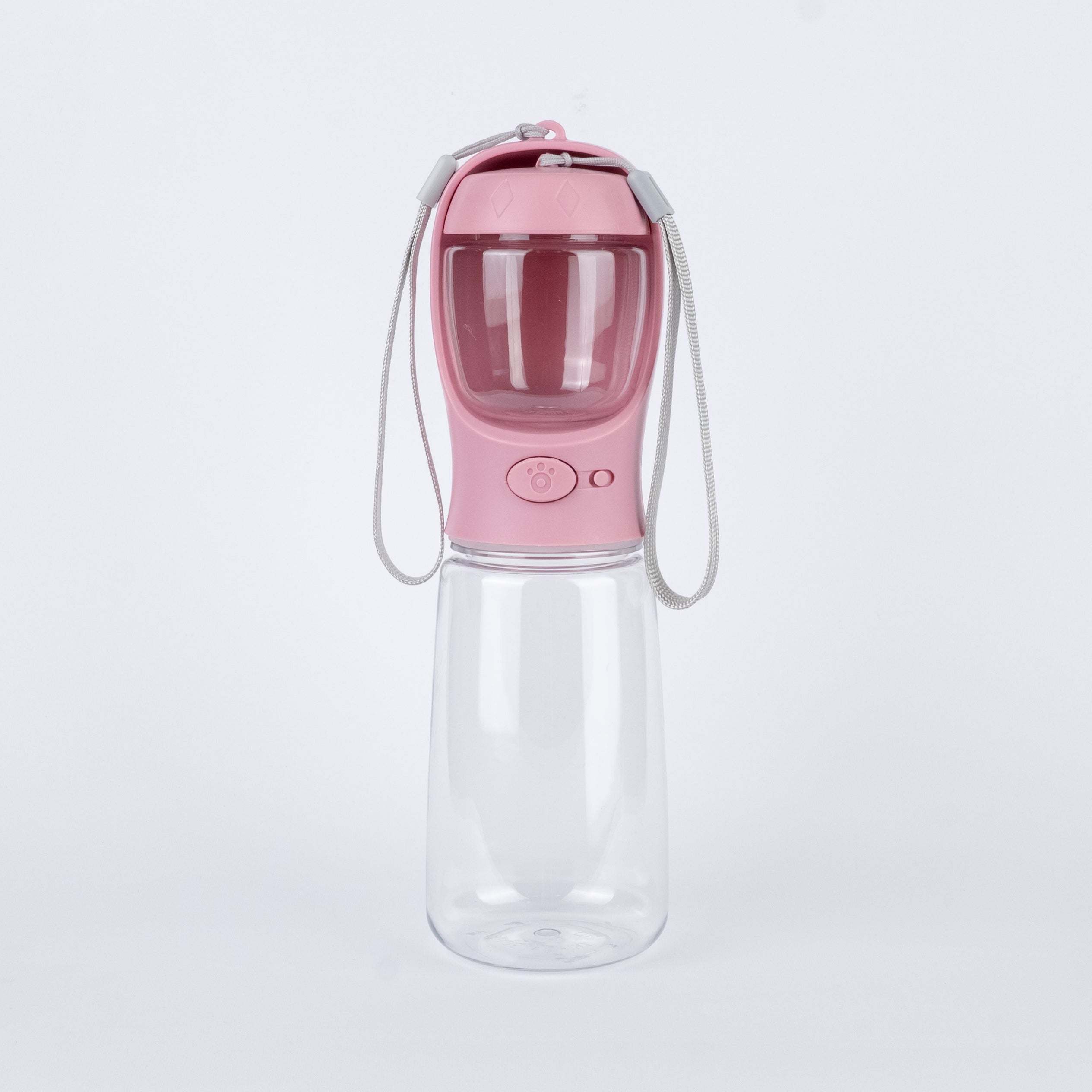 Distributore Borraccia Portatile per Cani 500ml - Rosa