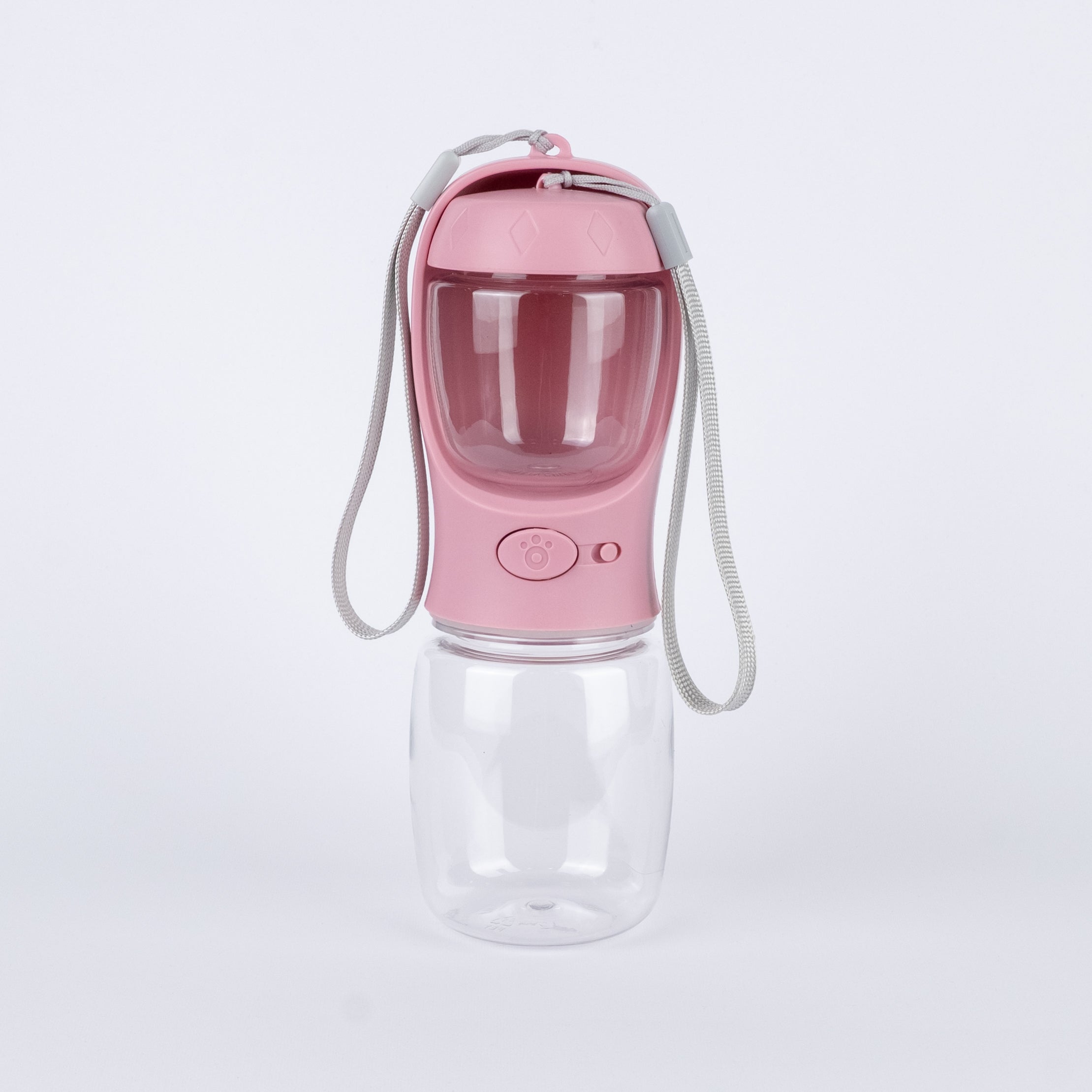 Distributore Borraccia Portatile per Cani 350 ml - Rosa