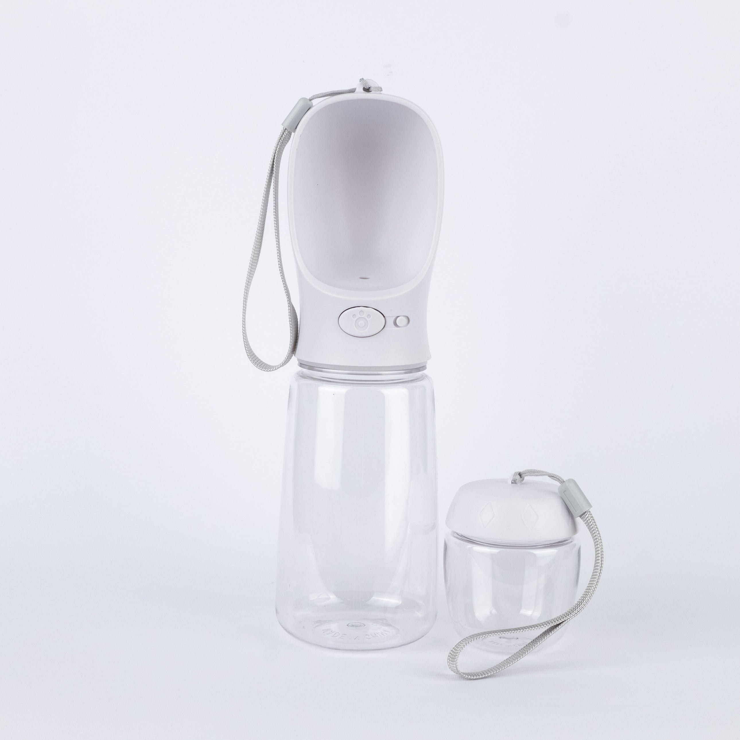 Distributore Borraccia Portatile per Cani 500ml - Bianco