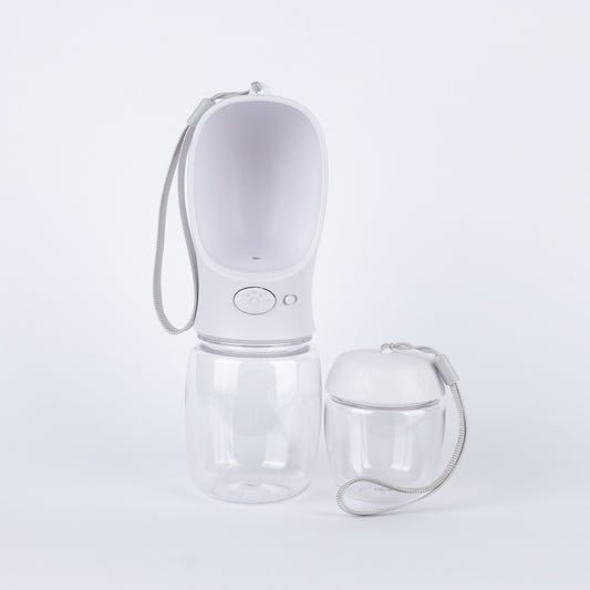 Borraccia Portatile per Cani 350 ml - Bianco