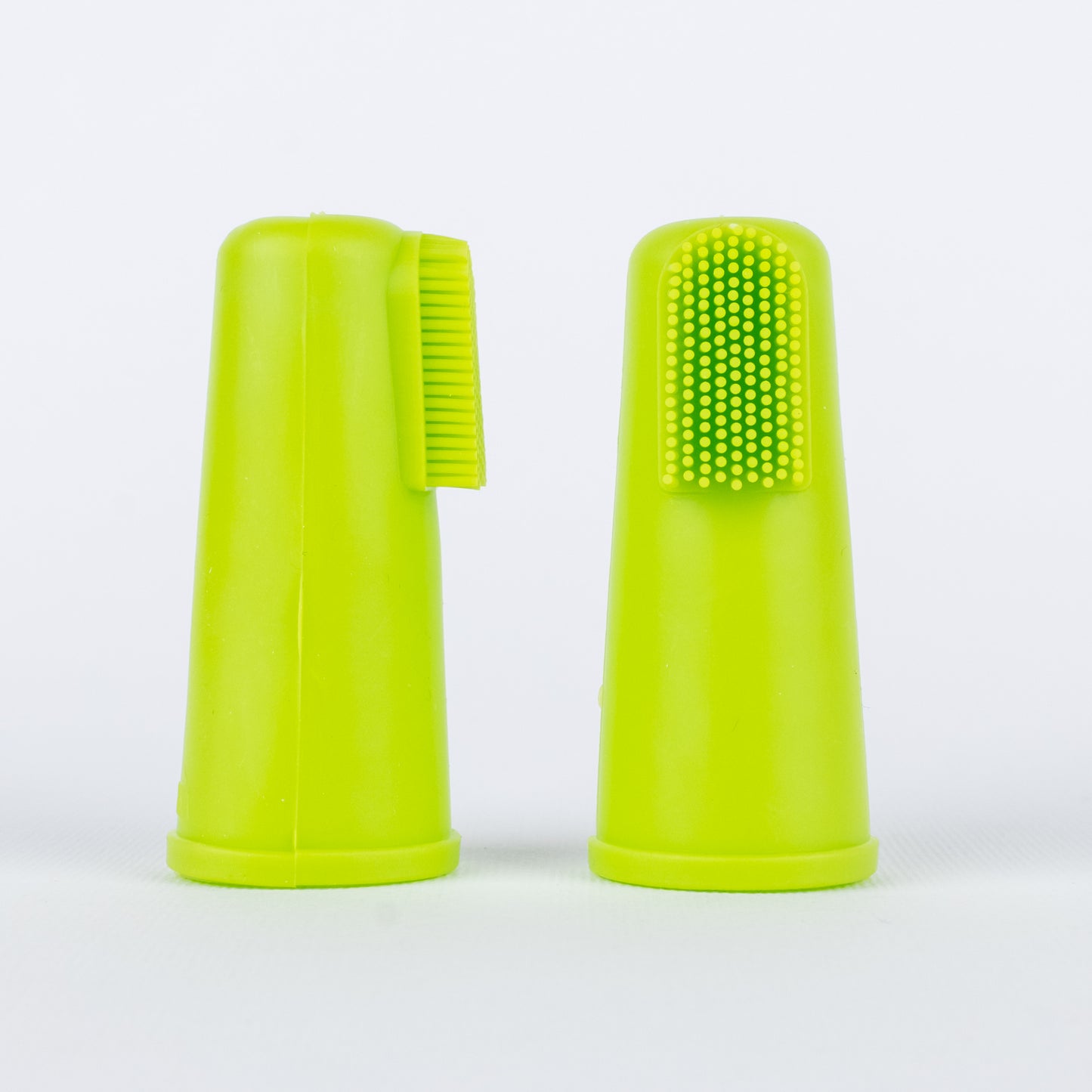 Spazzolino da dito in silicone per cani - Verde