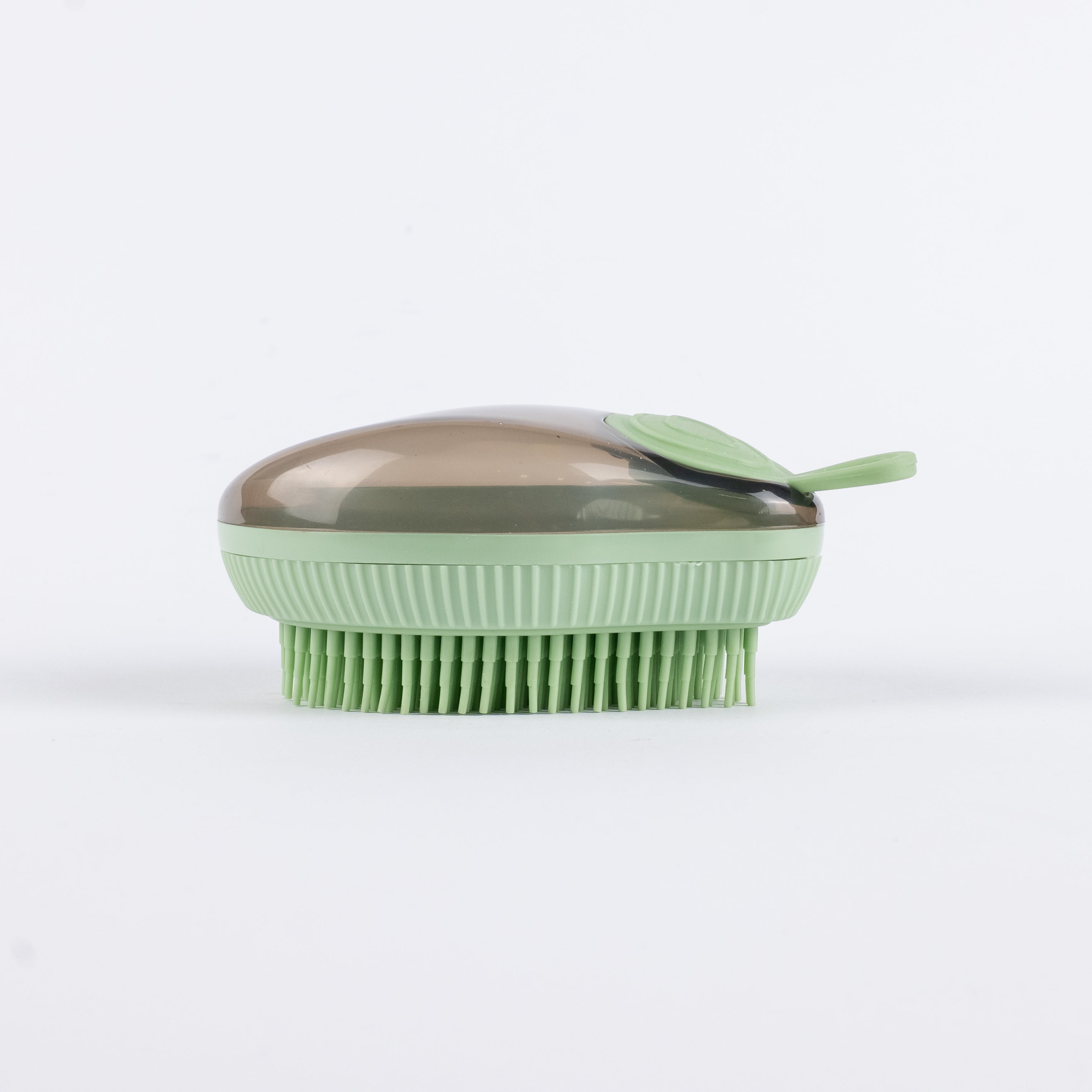 Spazzola Massaggiante con Serbatoio per Cani e Gatti - Verde