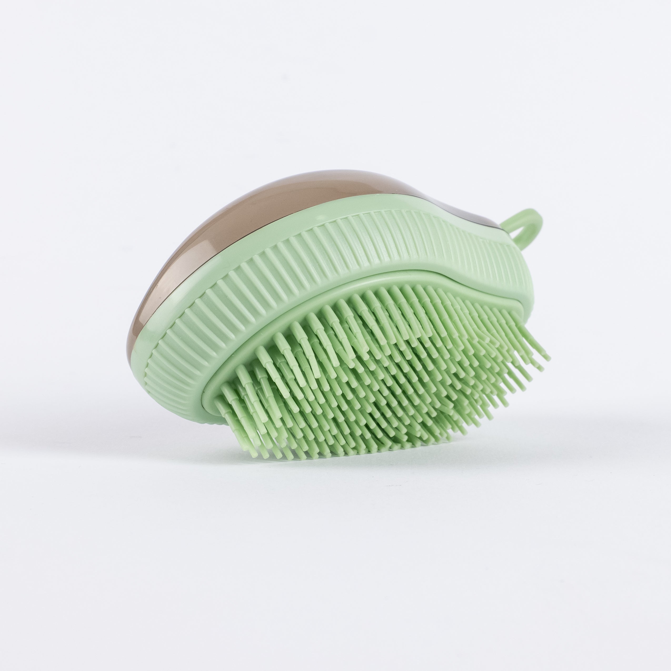 Spazzola Massaggiante con Serbatoio per Cani e Gatti - Verde