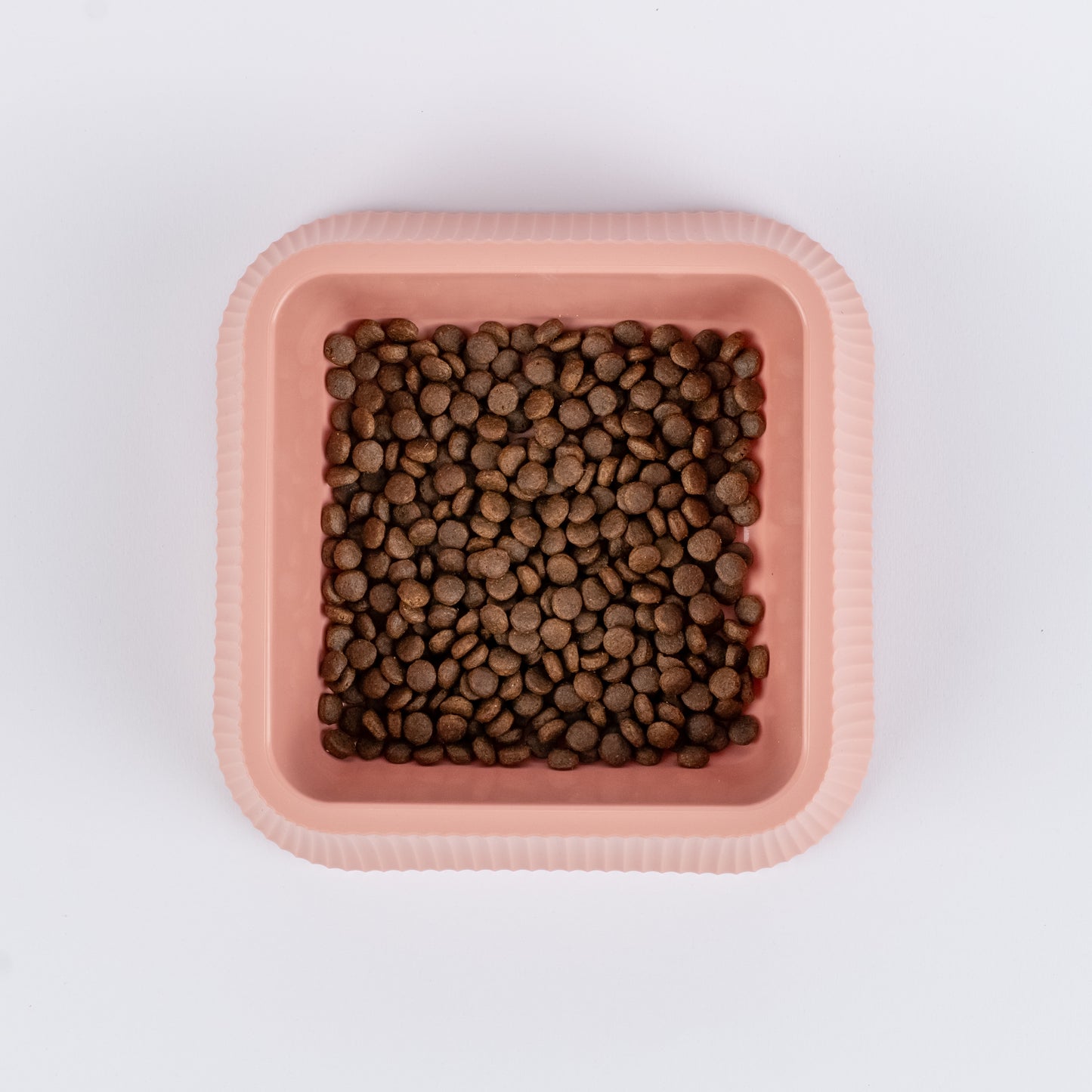 Ciotola Quadrata ideale per Cibo e Acqua - Rosa