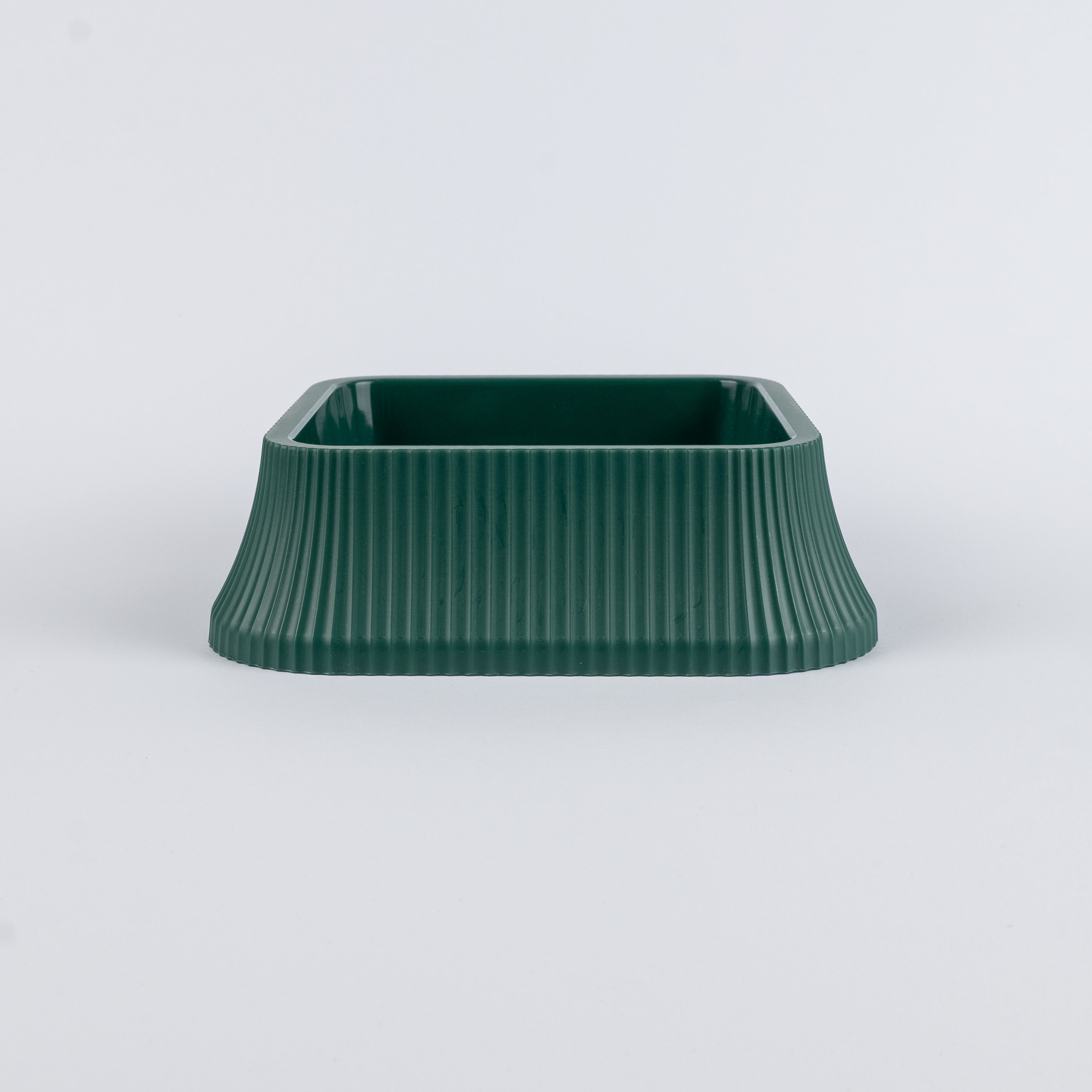 Ciotola Quadrata ideale per Cibo e Acqua - Verde