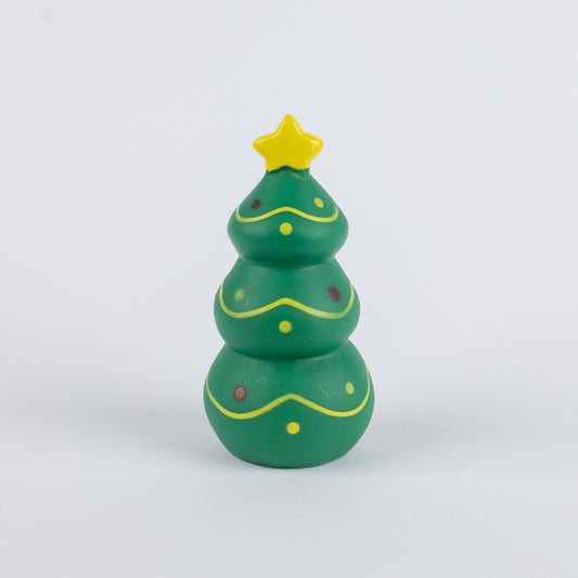 Gioco Natalizio in Gomma per Cani con Squeak - Albero