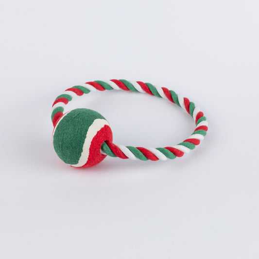 Anello in Corda con Pallina per Cani