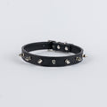 Collare per Cani in Ecopelle con Borchie - Nero