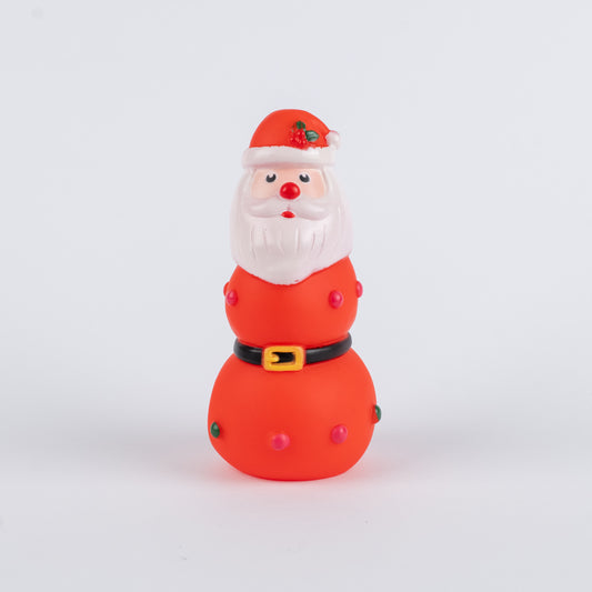 Gioco Natalizio in Gomma per Cani con Squeak - Babbo Natale
