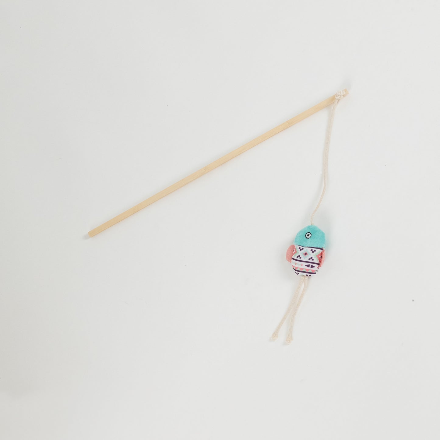 Cannetta Gioco per Gatti con Topolino Colorato - Rosa e Azzurro