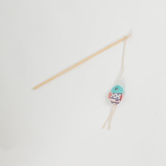 Cannetta Gioco per Gatti con Topolino Colorato - Rosa e Azzurro