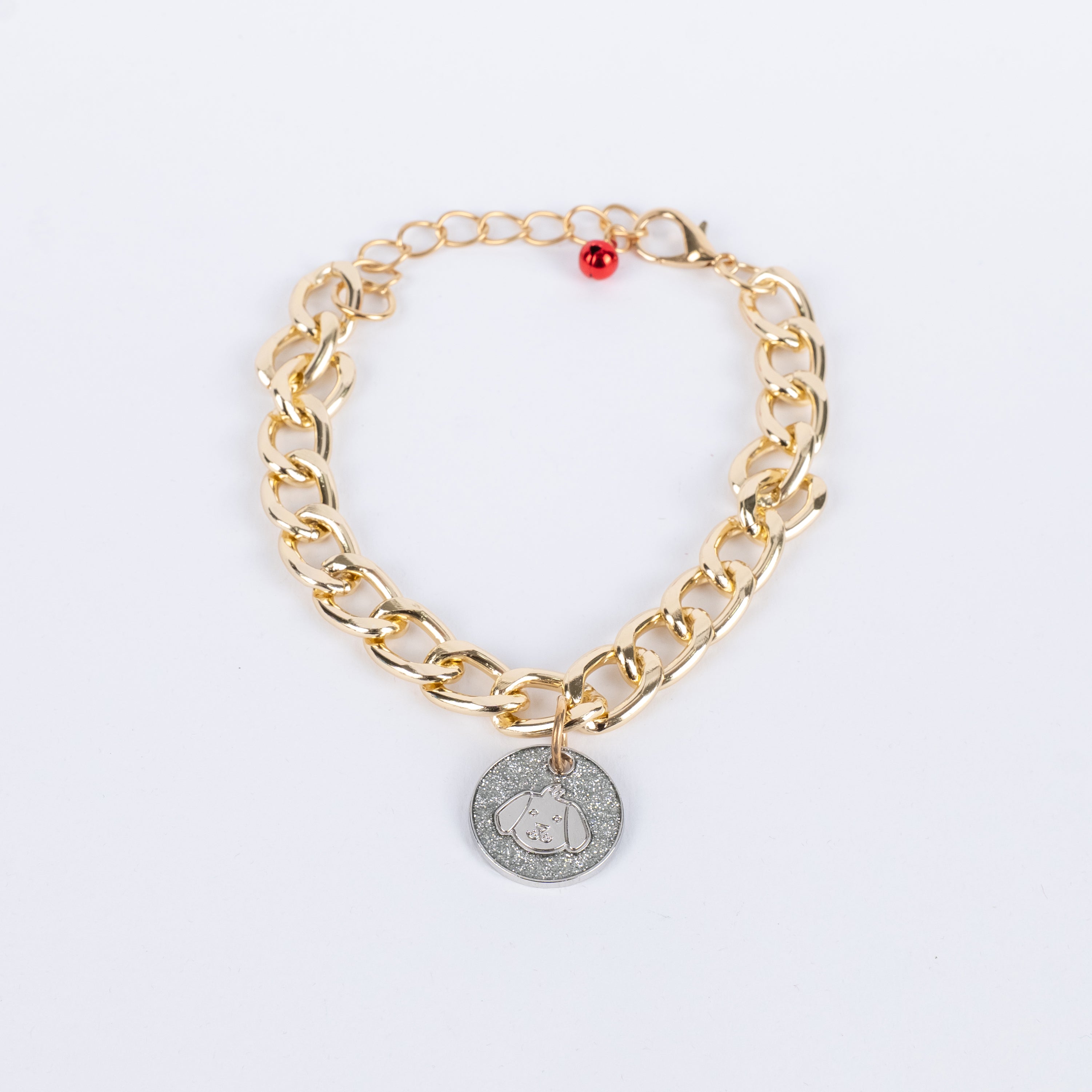 Collana per cani - Cagnolino Argento ( 35 cm max )
