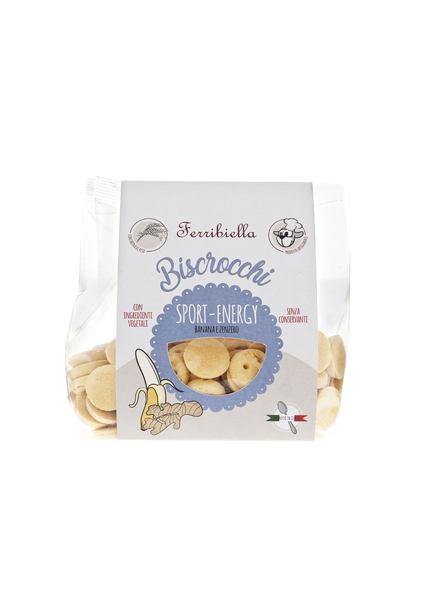 "Biscrocchi" Naturali per Cani con Banana e Zenzero