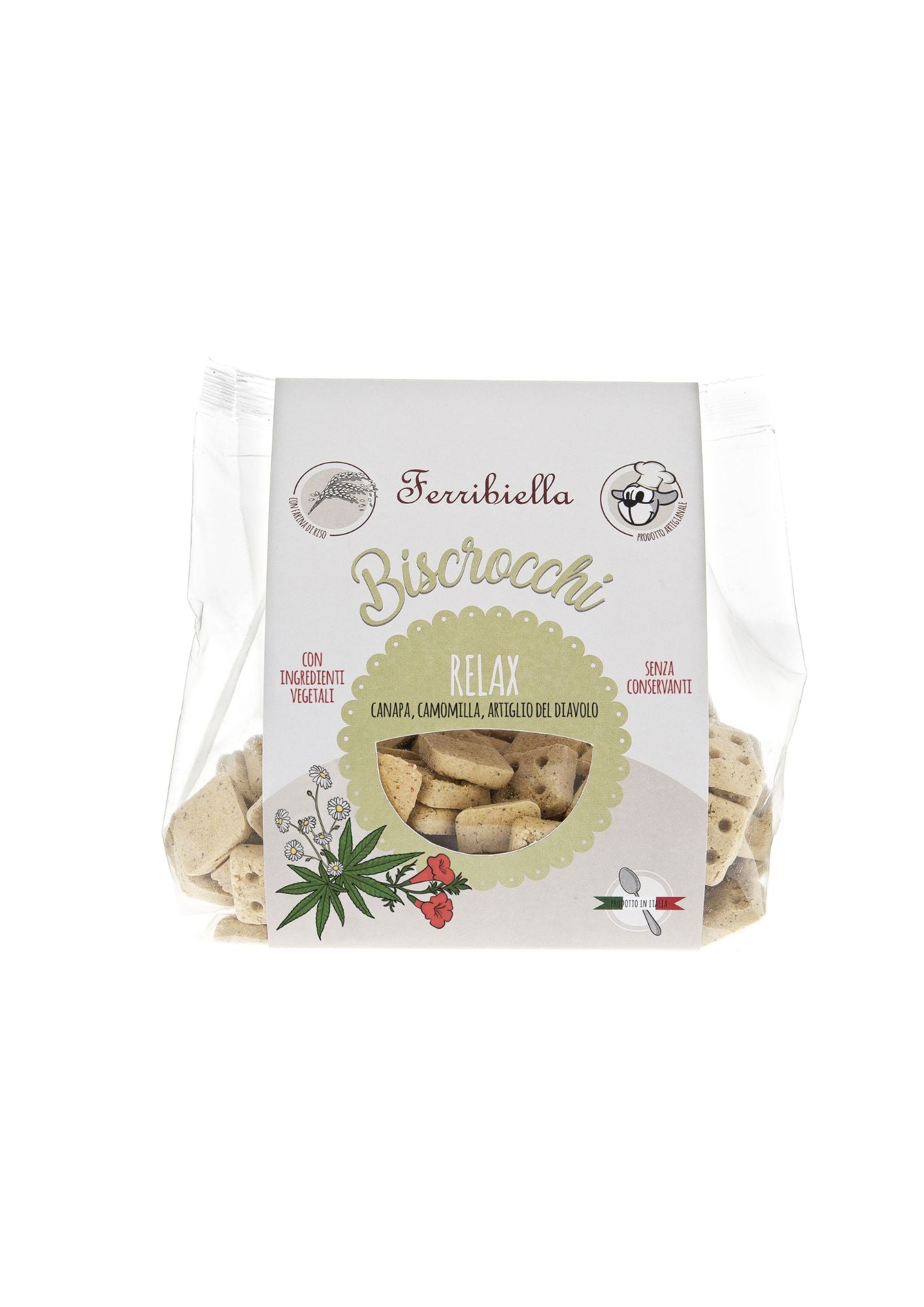 "Biscrocchi" Naturali per Cani con Canapa, Camomilla e Artiglio del Diavolo