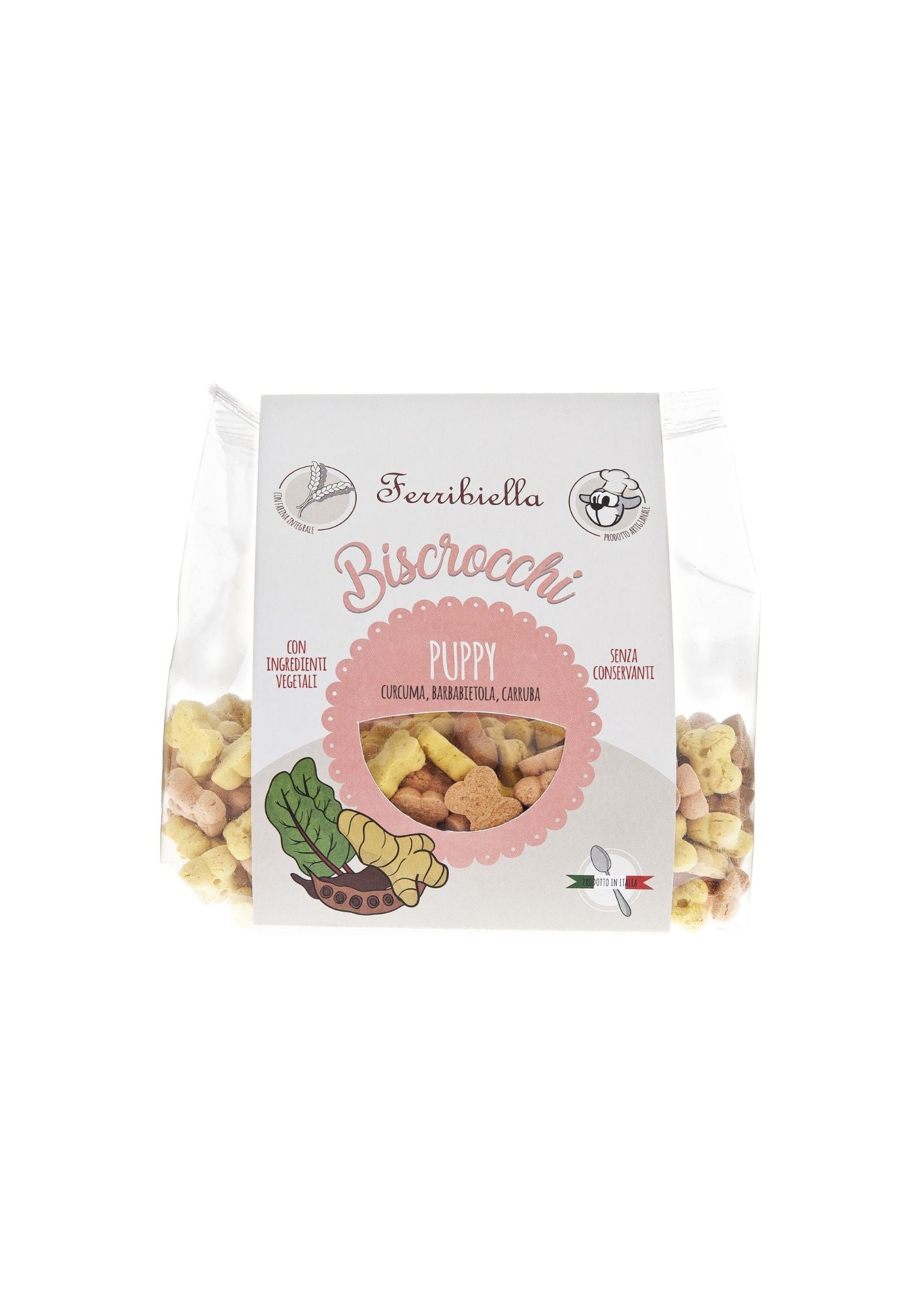 "Biscrocchi" Naturali per Cani con Curcuma, Barbabietola e Carruba