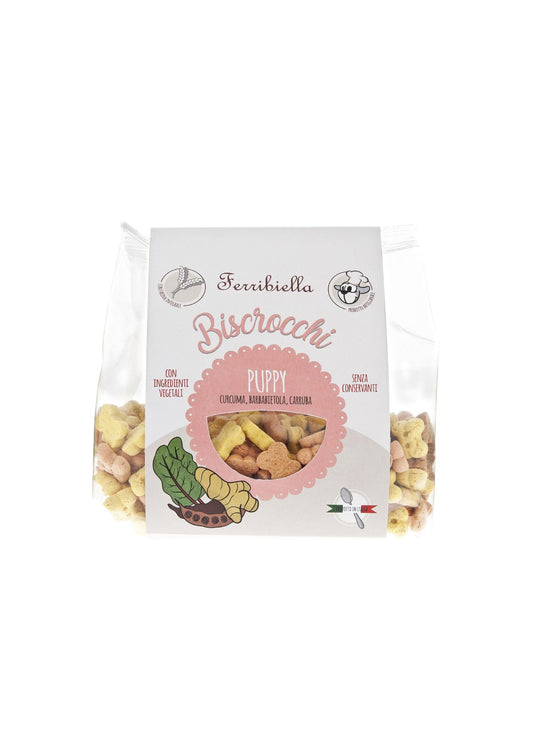 "Biscrocchi" Naturali per Cani con Curcuma, Barbabietola e Carruba