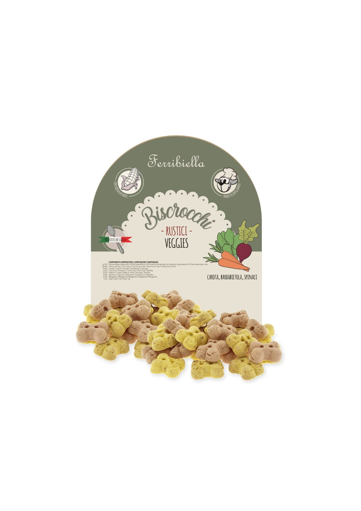 "Biscrocchi" Naturali alle Verdure per Cani