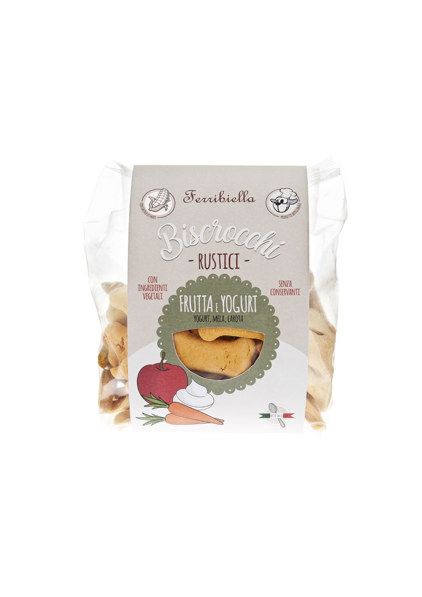 "Biscrocchi" Naturali alla Frutta e Yogurt per Cani