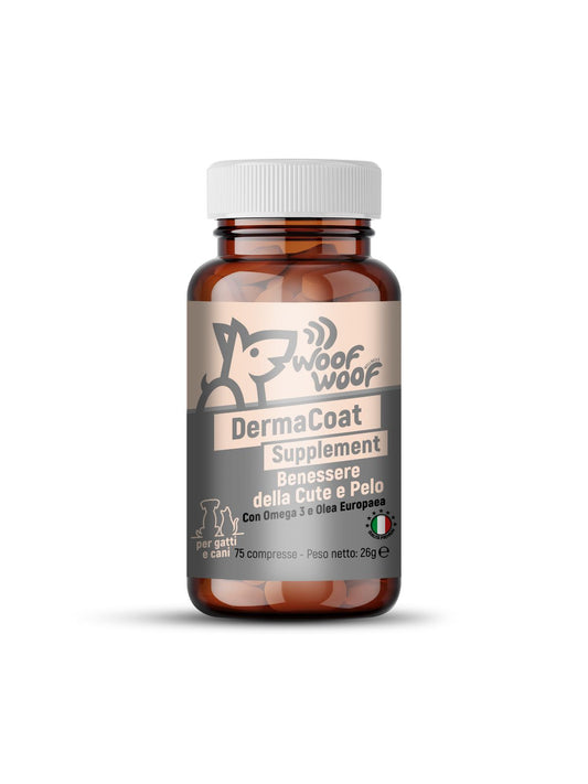 DermaCoat Supplement – Integratore Naturale per Pelle e Pelo di Cani e Gatti