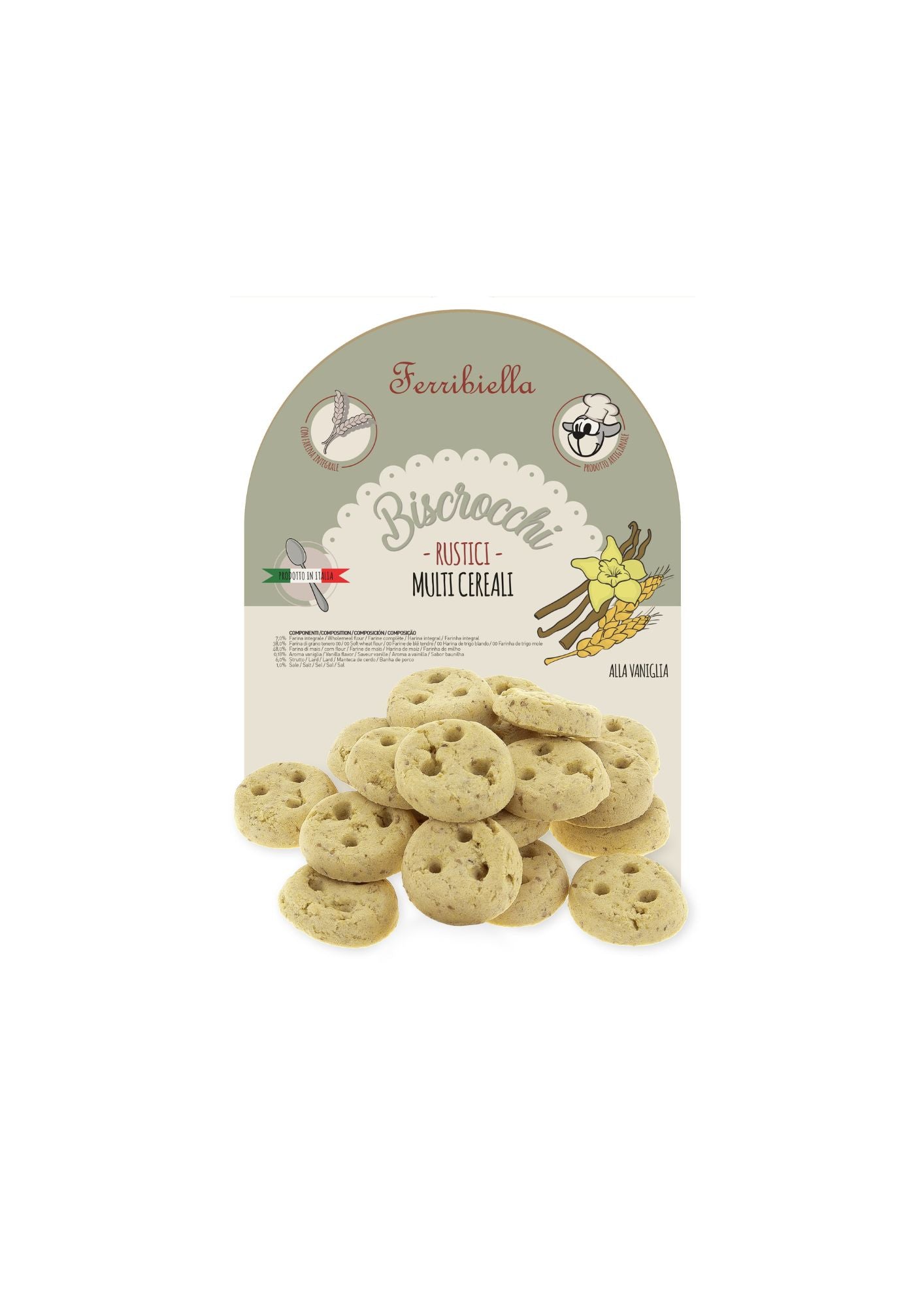 "Biscrocchi" Naturali Multicereali alla Vaniglia per Cani