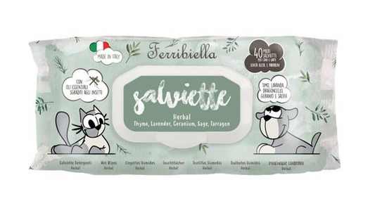 Salviette Igienizzanti per Cani e Gatti  – Herbal