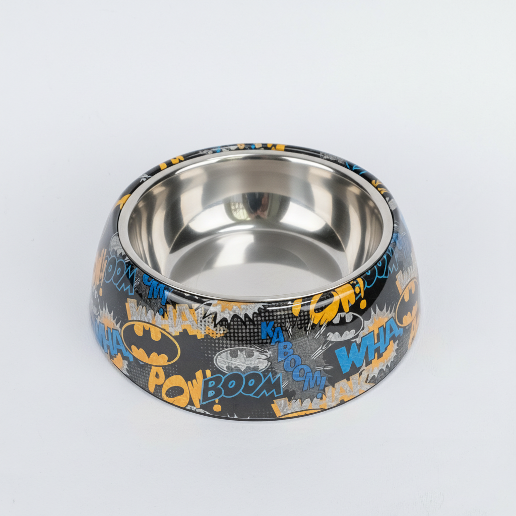 Ciotola Design Cartoon con Inserto in Acciaio Removibile